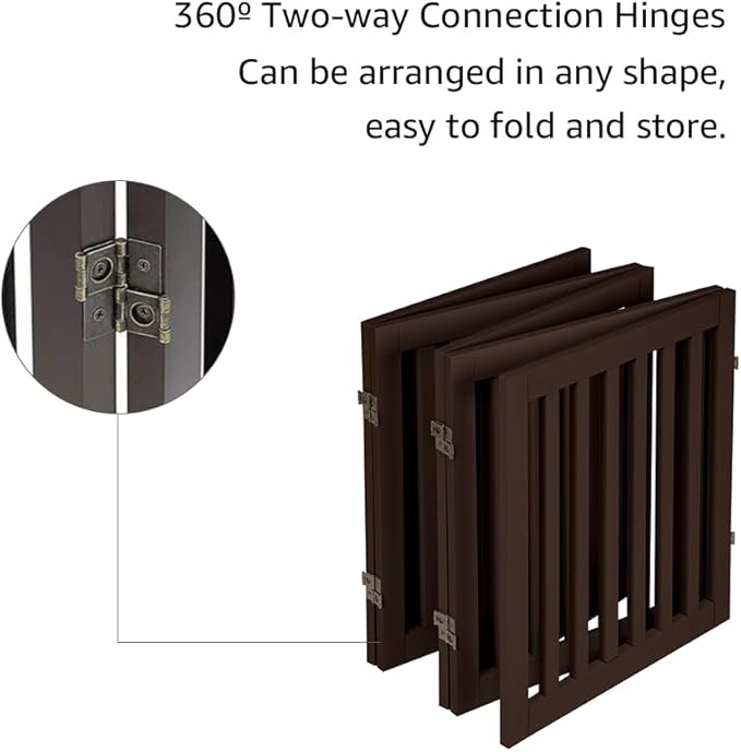 unipaws 24”H Free Standing Pet Gate - Image 5