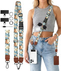 Peony Cell Phone Lanyard Crossbody Wrist Strap Adjustable Women by Sukyerios