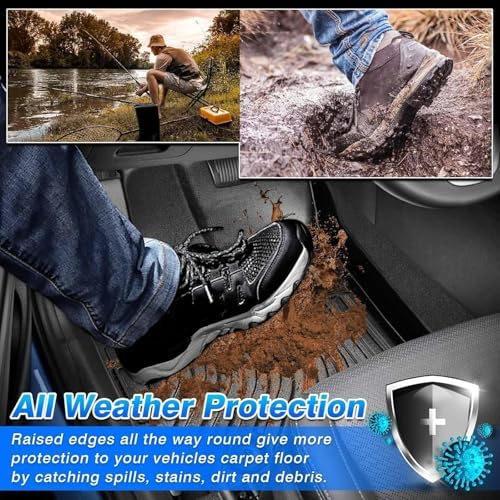 Car Mats for 2023-2026 Mercedes Benz GLC& GLC 300& GLC 350e& GLC 43 AMG, All Weather Flor Mat for GLC 300 Accessories, Heavy Duty Rubber Mats, Car Accessories - Image 3