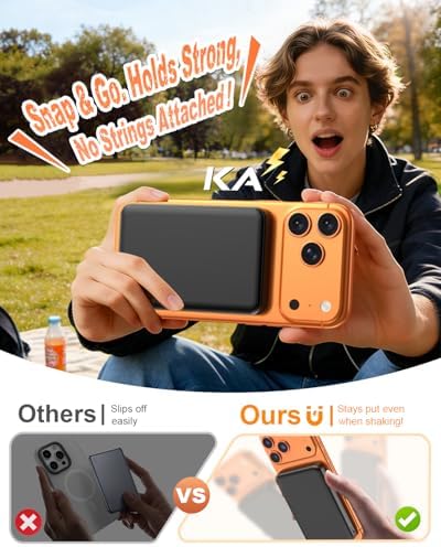 10000mAh Portable Charger, Magnetic Power Bank for Magsafe Charger, Slim - Image 2