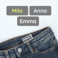 TeddyLabels - Clothing Labels for Nursing Home (120) – Self-Adhesive Name Tags for Clothes and Personal Items. Personalized Labels for Daycare, Nursing Homes, and Laundry Use - Grey by Teddylabels