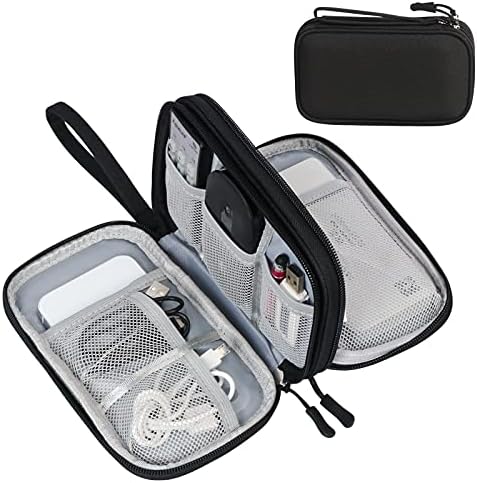 FYY Electronic Organizer, Travel Tech Pouch Bag, Cable Organizer Black by FYY