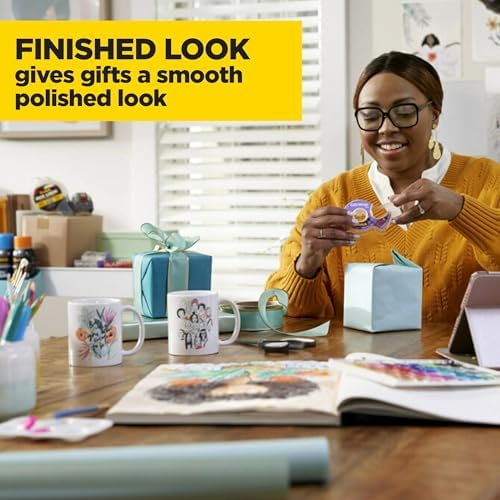 Scotch Gift-Wrap Tape with Dispensers, Clear Satin Finish, Invisible on Most Wrapping Paper, Photo-Safe, 3/4 in x 650 in Each, 12 Rolls for Holiday Gift Wrap - Image 5