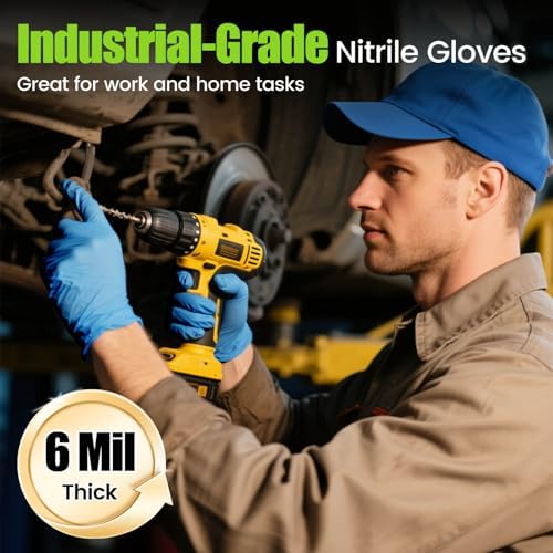 TREEGO Blue Nitrile Gloves, Small, 6 Mil Medical Exam Gloves, 1000 Count - Image 6