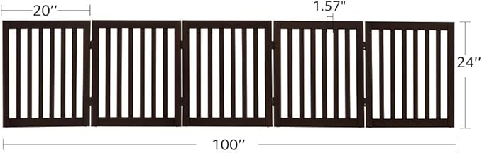 unipaws 24”H Free Standing Pet Gate - Image 7