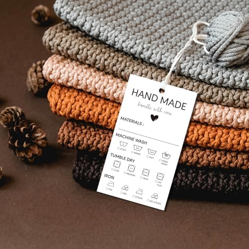 BLSUREFYX Handmade Care Instruction Tag 3.5x2in 240pcs Hand Made Tags - Image 6