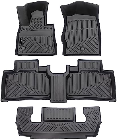 AUXKO All Weather Floor Mats for Ford Explorer 2026 2025-2020 6 Seat - Image 2