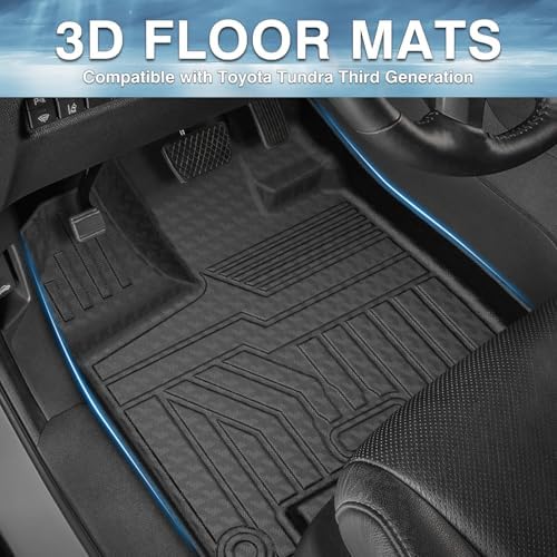 Mixsuper Floor Mats for Toyota Tundra 2022-2026 (Only for CrewMax Cab) - Image 2