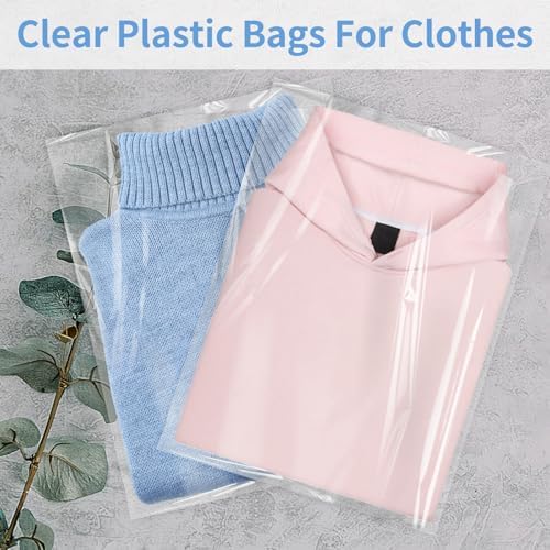 70 Pack 12x18" Clear Cellophane Bags for Shirts, Gift Wrapping, Artwork - Image 7