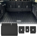 Cargo Mat with Backrest Protection for 2025 Ford Expedition MAX, TPE All Weather Protection Cargo Liner with Velcro Rear Seats Backrest car Accessories-Black by WAYIDSS