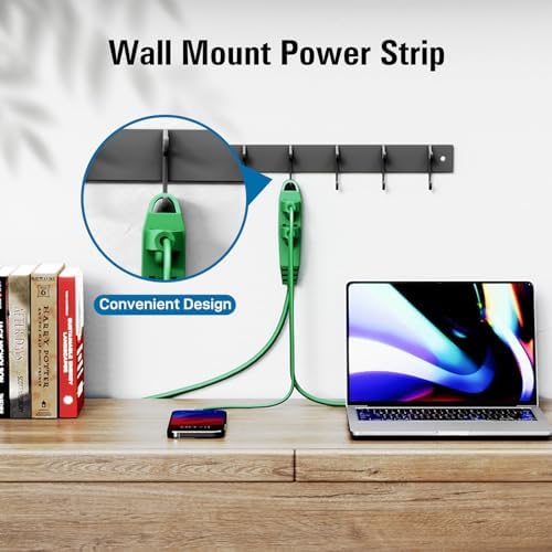 K KASONIC 12 FT 3 Outlet Extension Cord, 16/3 SJTW Grounded Cord, Green - Image 4