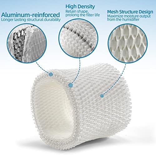 WF2 Humidifier Filter for Kaz Vicks - V3100 V3500 V3700 V3800 V3900 3020 Series, Protec PWF2 VEV400 Cool Mist Vaporizer Humidifiers (Pack of 4) White - Image 2