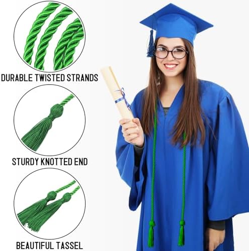 Graduation Cords Green Cords for Graduation 2026 Graduation Honor Cords (Green) - Image 3