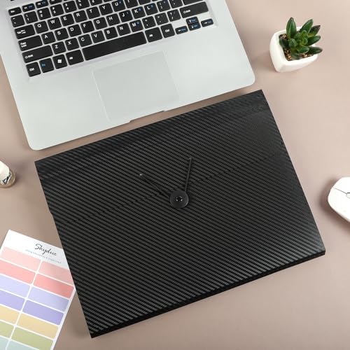 SKYDUE Expanding File Folder with 7 Pockets, Accordion File Organizer, Folders for Documents, Portable Receipt Paper Organizer, Letter Size Filing Folder School Office Supplies, Black - Image 7