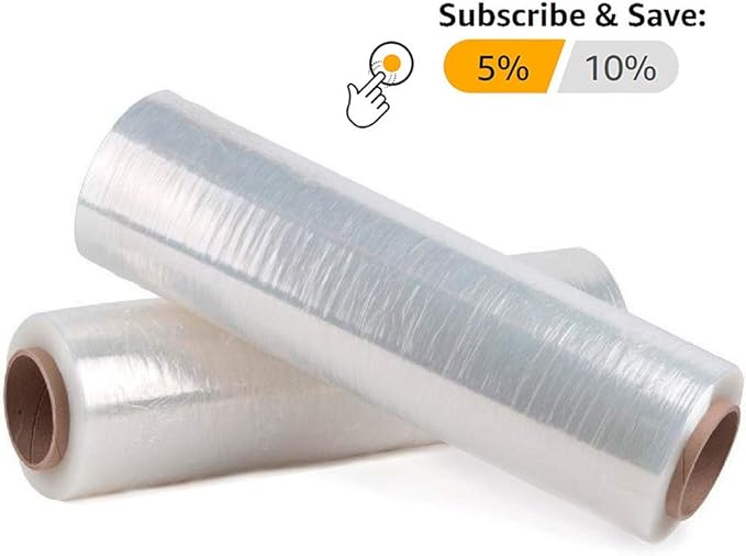 ABC Plastic Wrap for Moving, 15 Inch x 1476 Feet. 4 Roolls of Pallet Wrap - Image 3