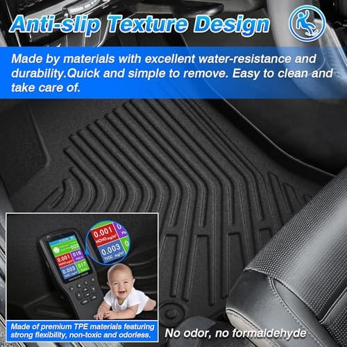 Floor Mats for Ford Expedition MAX 2018-2024 (8 Seats/2nd Row Bench Seat) - Image 5