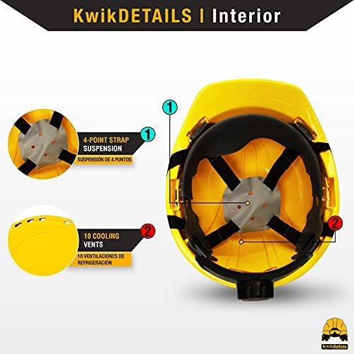 KwikSafety - Charlotte, NC - Hard Hats [Full Brim, Cap Style, Climbing Style] Type 1, Class C ANSI OSHA - Image 3
