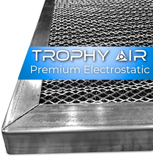 Washable & Reusable Electrostatic HVAC AC/Furnace Air Filter, Lasts a Lifetime, 6 Stage Permanent Air Filter, Healthier Home or Office, Made in The USA - Increases Airflow (18x20x1) by TrophyAir