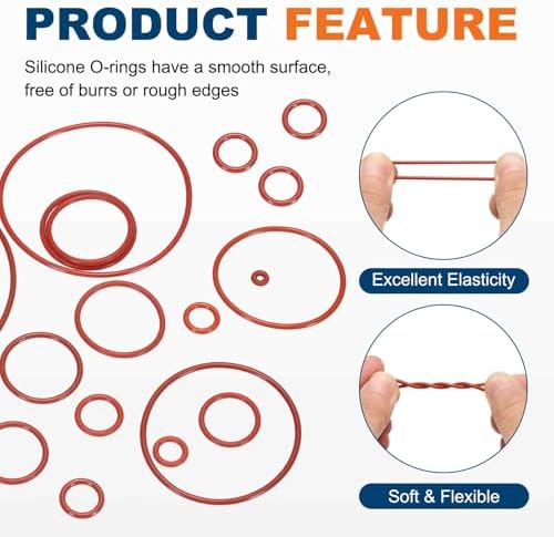 100pcs Silicone O-Ring 19.6x16x1.8mm Metric Sealing Gasket - Image 4
