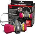 3M Multi-Purpose Quick Latch Reusable Respirator 65023QLH1-DC, OV/AG/P100, Mdm, 1-Fcpc, 1-pr of 60923 Crtrdg/Fltrs by 3MSafety