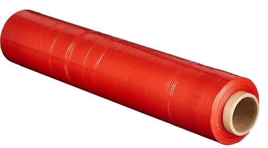 APQ 4 Rolls of Blown Hand Stretch Film 18" x 1500'. Orange Hand Stretch Wrap by APQSupply%C2%AE