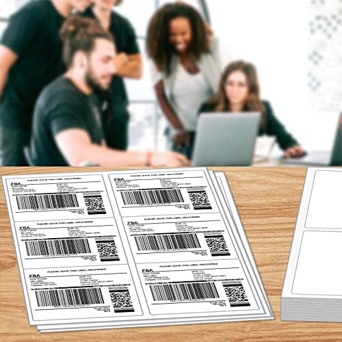 [30 Sheets 180 Labels] Shipping Labels 3 1/3"x4" Printable White 6 up Labels for Laser/Inkjet Printers, Mailing FBA Address Label Sticker Paper - Permanent Adhesive Label Blank - Image 5