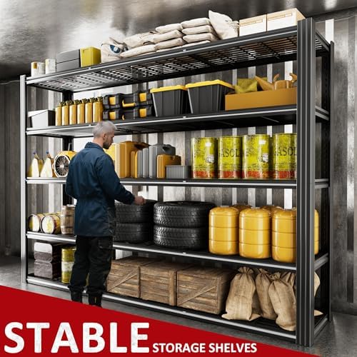 60" W Garage Shelving Heavy Duty Metal Shelving 3030LBS - Image 3