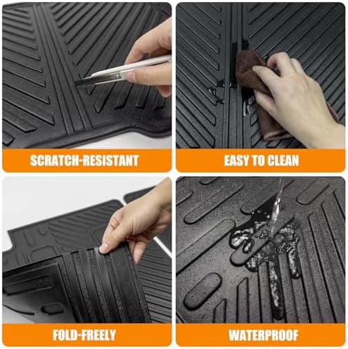 Cargo Mat Compatible with 2016-2025 Honda Pilot Cargo Liner Backrest Liner Seatback Protector for 2024 Honda Pilot Accessories(16-25 Pilot) - Image 7