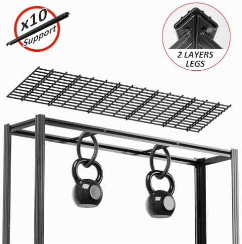 Heavy Duty Garage Storage Shelving, 5-Tier Adjustable Metal Shelving Unit, 3100LBS Load Capacity, 60" W x 72" H x 24" D Storage Rack for Warehouse, Basement & Garage Organization - Image 6