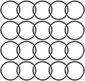 uxcell Nitrile Rubber O-Rings 27.08mm OD 23.52mm ID 1.78mm Width, Metric Sealing Gasket, Pack of 20 by uxcell