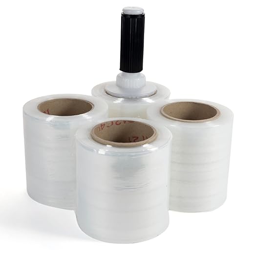 IDL Packaging 5" Stretch Wrap Mini Roll, 700 feet, 120 Gauge by IDLPackaging
