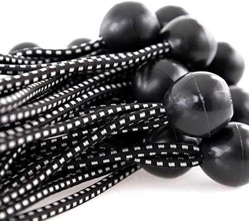 Kotap BB-11B Ball Bungee Cord, Heavy-Duty & Versatile, Indoor & Outdoor, Tarp Tie-Down, Organize & Secure, 11-Inch, Black, (50 Pack) - Image 6