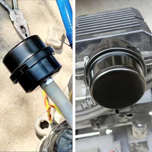 2 Pcs 1/2" Thread Air Compressor Silencer Filter, 20mm Metal Noise Muffler, Intake Filter Replacement for Generators, Blowers, Exhaust Ports, Air Compressor Parts - Image 6