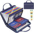 Tamfile Accordion File Organizer, Fireproof Expanding File Folder, Blue by Tamfile