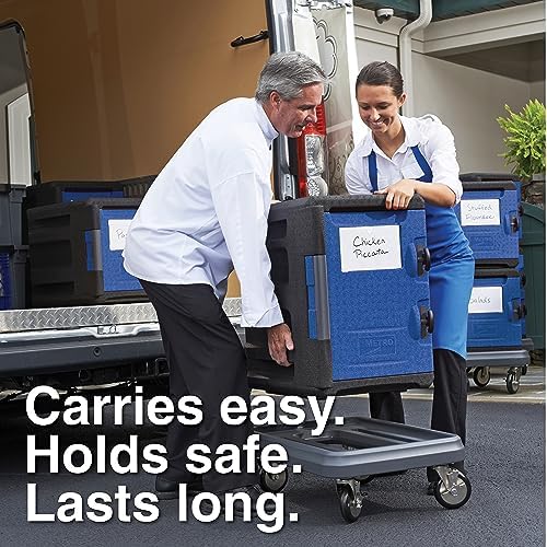 METRO Mightylite ML400-BU Front-Loading Insulated Pan Carrier - Professional-Grade Multipurpose Food Carrier and Catering Food Warmer - 60 qt or 6 Pan Capacity - Blue - Image 6