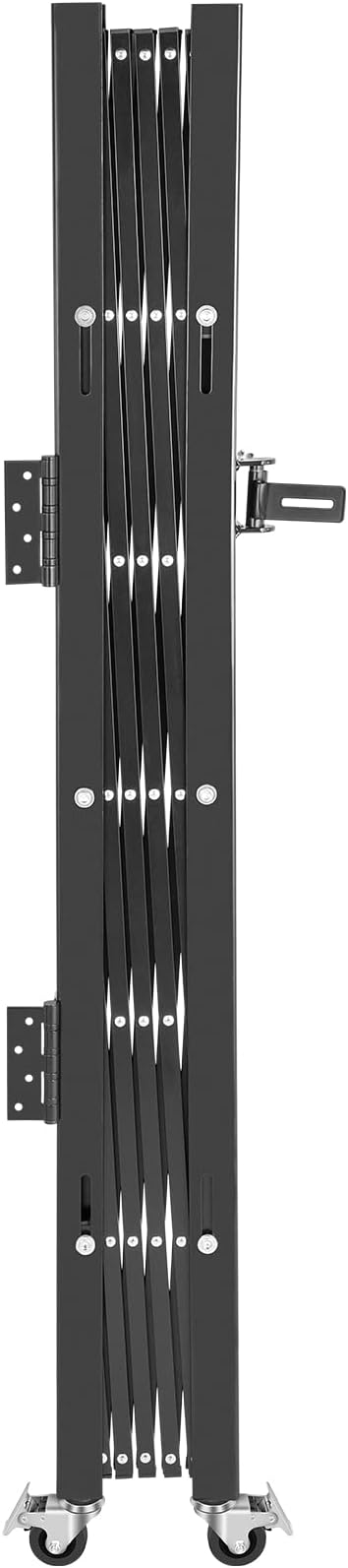 VEVOR Folding Security Door, 63.39" H x 70" W Accordion Gate, 360 Rolling - Image 8