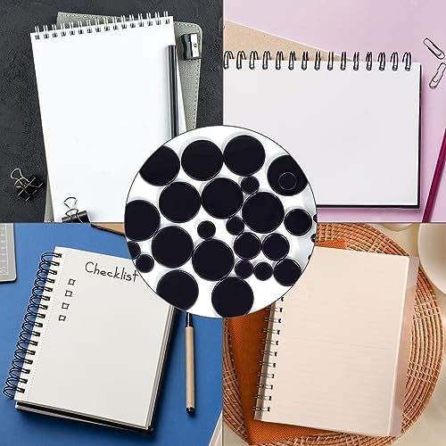 36 Pieces (2",1-3/8",1") Black Discbound Discs Plastic Binder Rings Expansion Discs Notebooks Planner Discs Binder Accessories Disc Binder System Book Binding Discs for Planner Scrapbooking (Black) - Image 5