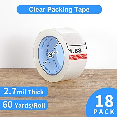 JARLINK 18 Rolls Clear Packing Tape, Heavy Duty Packaging Tape - Image 2