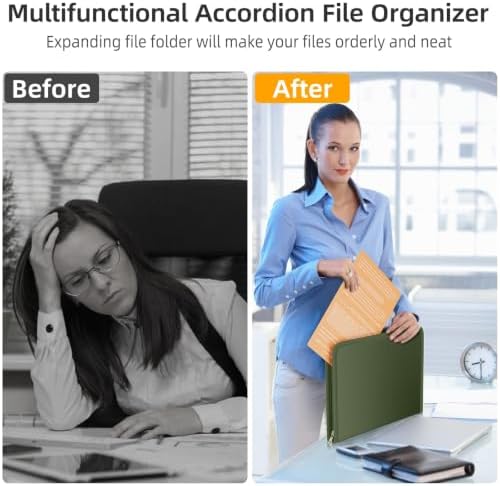 Fireproof Accordion File Organizer, Expanding File Folder with 13 Pockets - Image 6