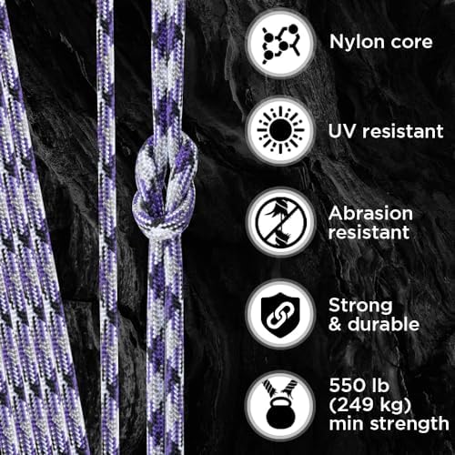 Paracord Rope 550 lb 4mm – Parachute Cord – Utility Camping Rope - Image 3