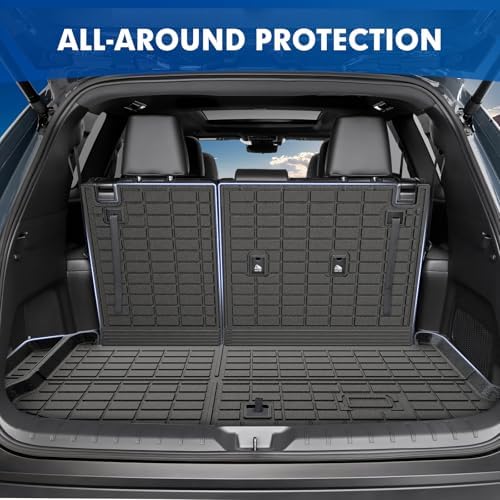 Mixsuper Cargo Liner for Toyota Grand Highlander 2024-2026, All Weather All-in-One Trunk & Backrest Mat, TPE Rear Seat Protector Accessories - Image 4
