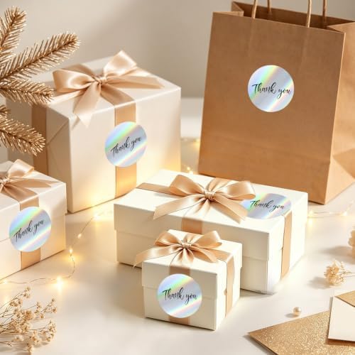3 Inch Holographic Round Thermal Labels, Direct Thermal Stickers, Printable Labels for DIY Logo Design, QR Code, Name Tag, Price Tag & Packaging, 200Pcs/Roll - Image 5