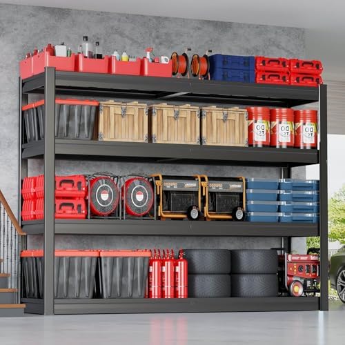 67" W Garage Shelving Heavy Duty, 36" D Garage Shelves, 68" H Adjustable Storage Shelving Unit, Commercial Metal Shelves for Warehouse, Basement, Shop, 67" W x 36" D x 68" H,2 Pack - Image 2