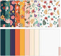 EOOUT 18 Pack Decorative File Folders Floral Folders Cute File Folder, Letter Size Colored File Folders,1/3-Cut Tabs, 9.6 x 11.6 Inches, for Office, School, Home by EOOUT