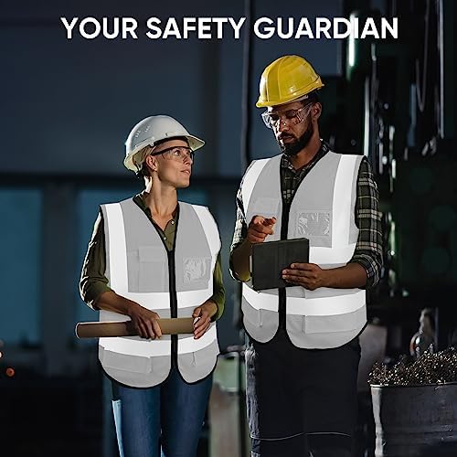 TICONN High Visibility Reflective Safety Vest for Men & Women, ANSI Class 2 - Image 6