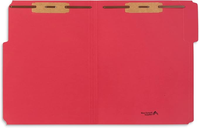 50 Red Fastener File Folders - Image 2