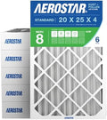 Aerostar Air Filter 20x25x4 MERV 8 AC Filter, HVAC, Furnace Filter, 6 Pack by AirFiltersDelivered