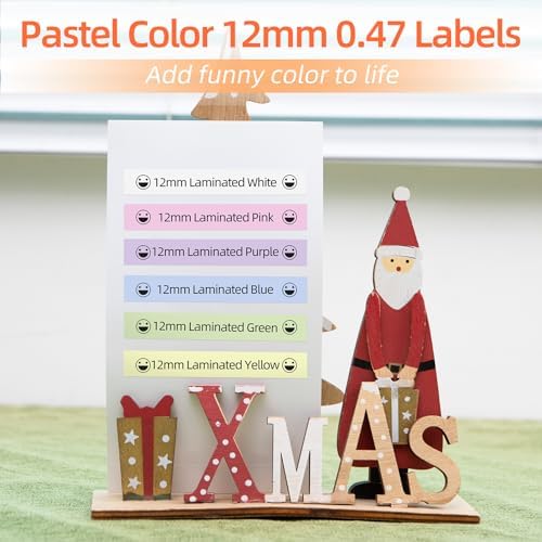 COLORTY 12mm Pastel Tape Replace for Brother P-Touch Label Maker Tape 0.47" - Image 4