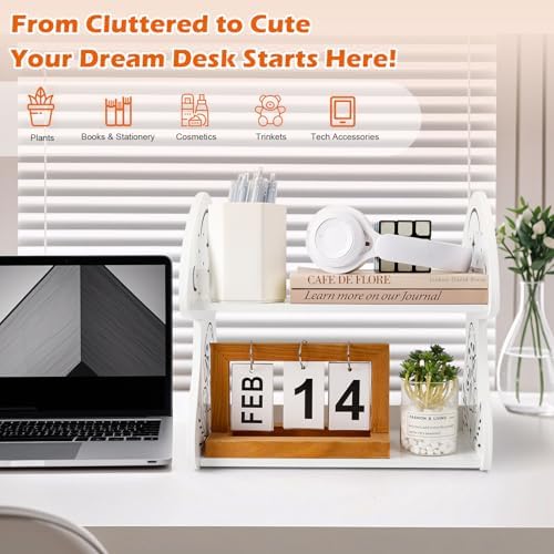 Cute Mushroom Desk Shelf Cottagecore Decor White Mushroom Accessories - Image 4