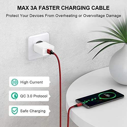 etguuds USB A to USB C Cable, 5-Pack (3/3/6/6/10 ft) Fast Charging Type C - Image 3